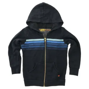 5 STRIPE ZIP UP HOODIE