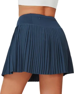 ANIVIVO Women's Pleated Tennis Skirts High Waisted Golf Skorts for Woman Workout Athletic Skorts Skirts with Shorts