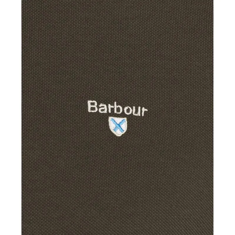 Barbour Sports Mens Polo Shirt - Dark Olive