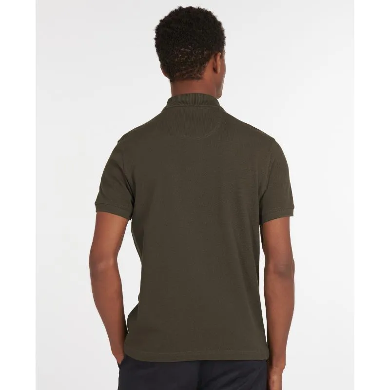 Barbour Sports Mens Polo Shirt - Dark Olive
