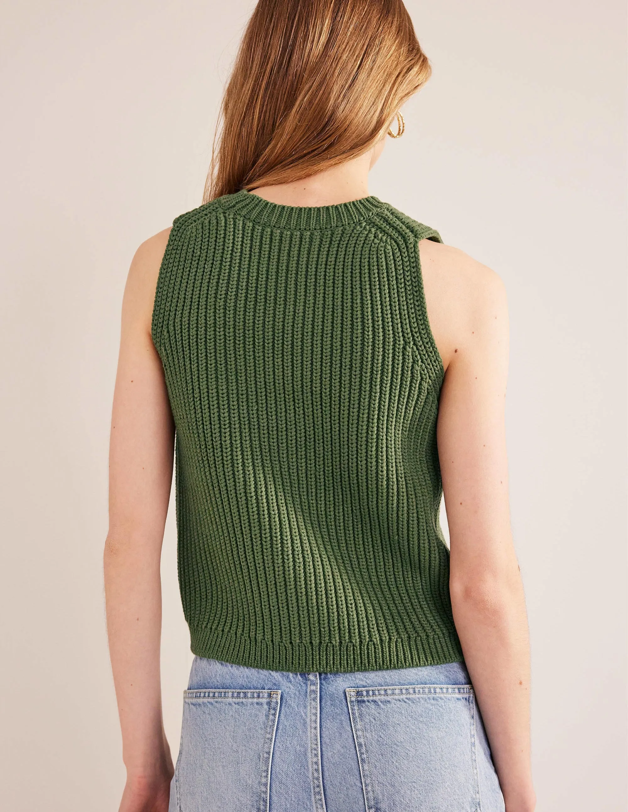 Chunky Ribbed Tank-Spruce