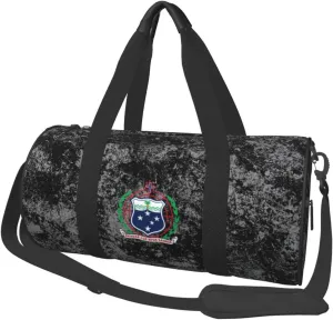 Coat of arms of Samoa Convertible Garment Bag with Shoulder Strap, Carry on Garment Duffel Bag for Men Women - Rolling Foldable for Travel Luggage Bags (Black)