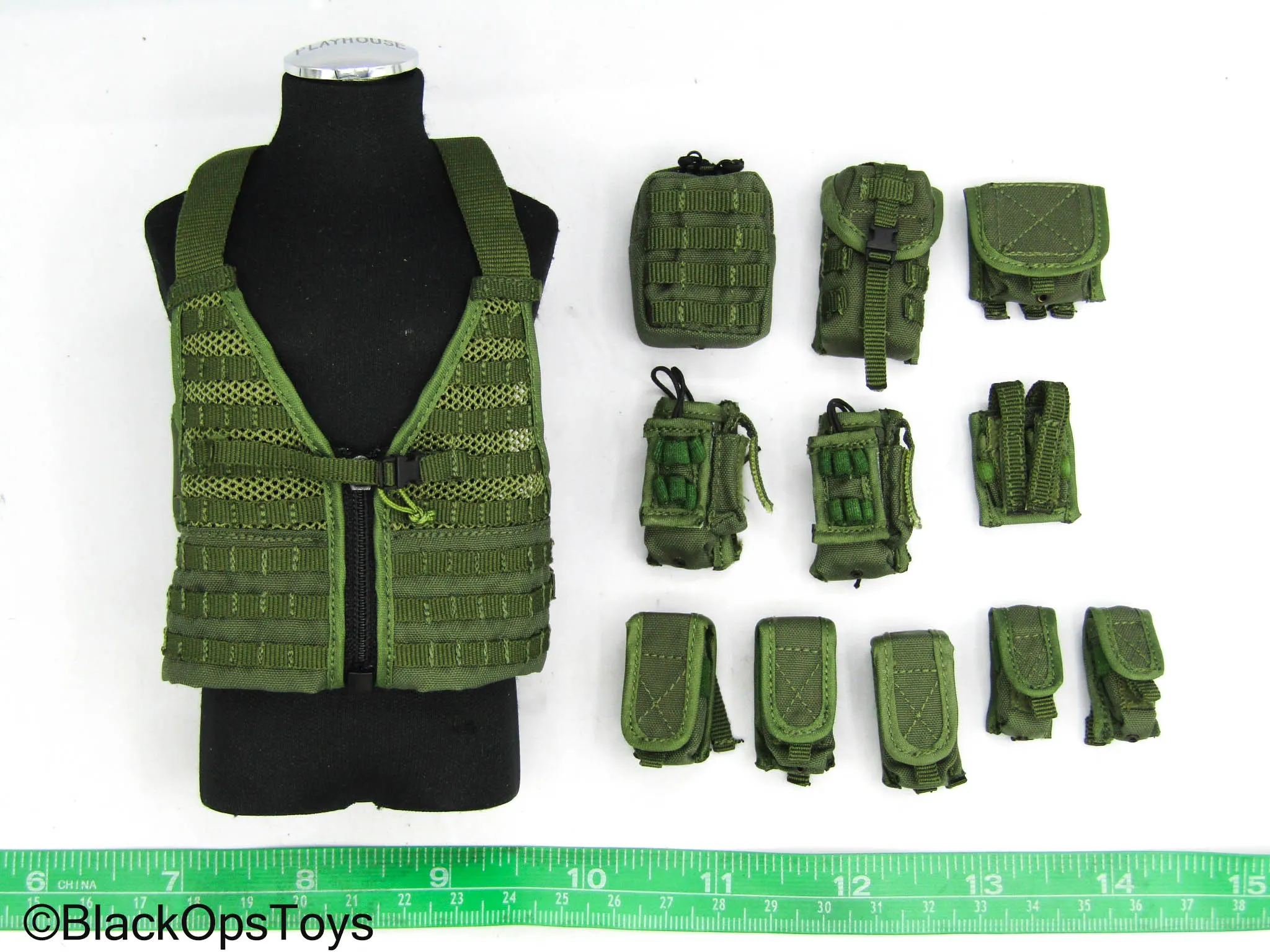 Delta Force SFOD - Green MOLLE Vest w/Pouch Set