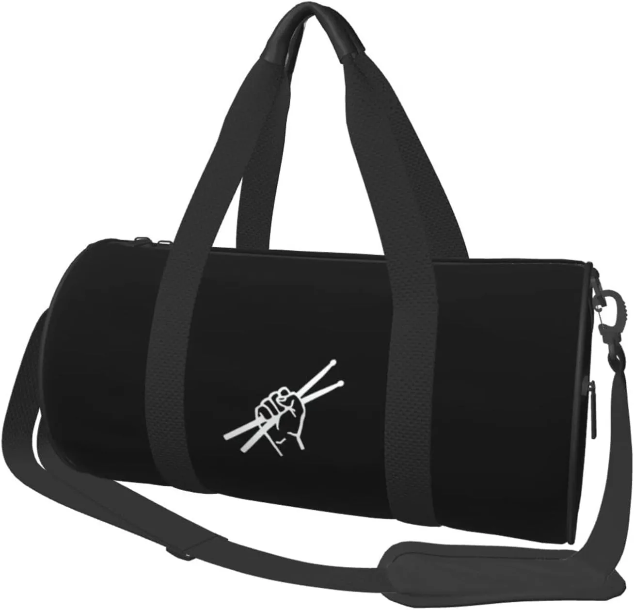 Drumsticks Drummer Convertible Garment Bag with Shoulder Strap, Carry on Garment Duffel Bag for Men Women - Rolling Foldable for Travel Luggage Bags (Black)