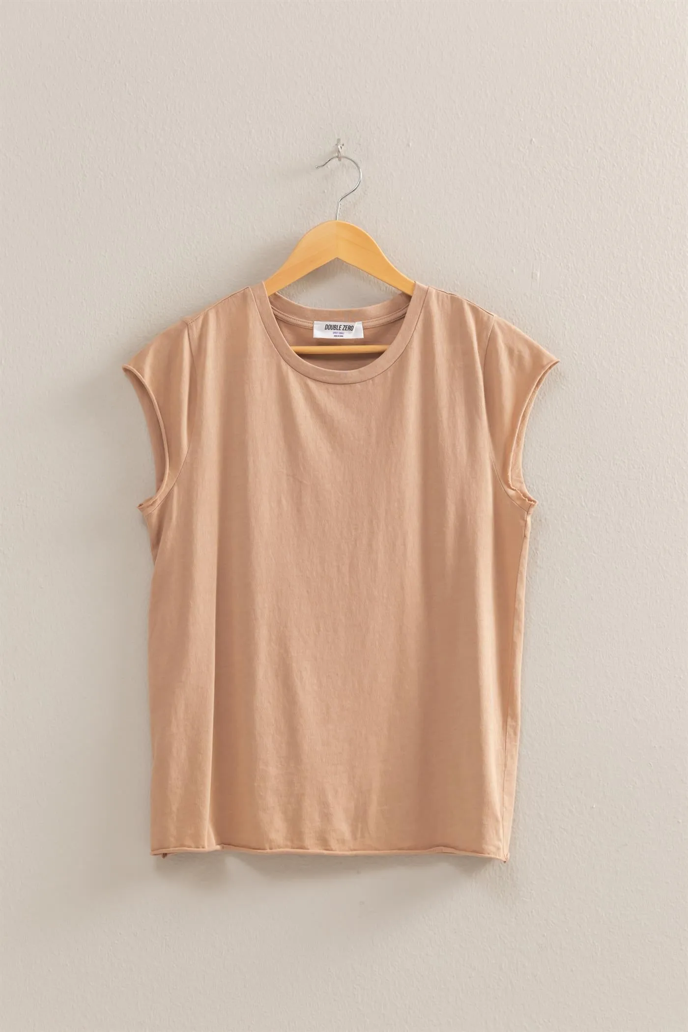 DZ25A924-Soft Cap Sleeve T Shirt