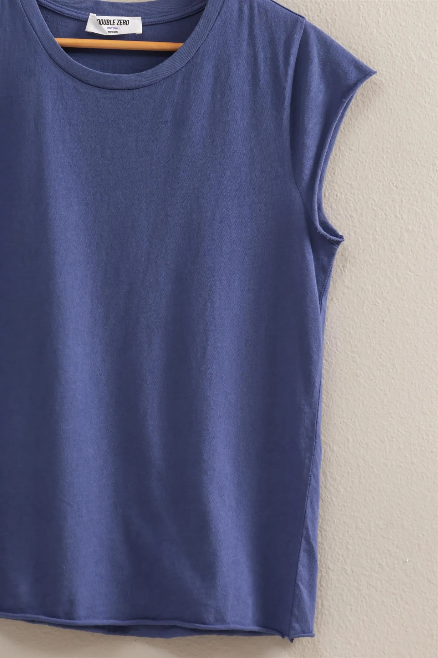 DZ25A924-Soft Cap Sleeve T Shirt