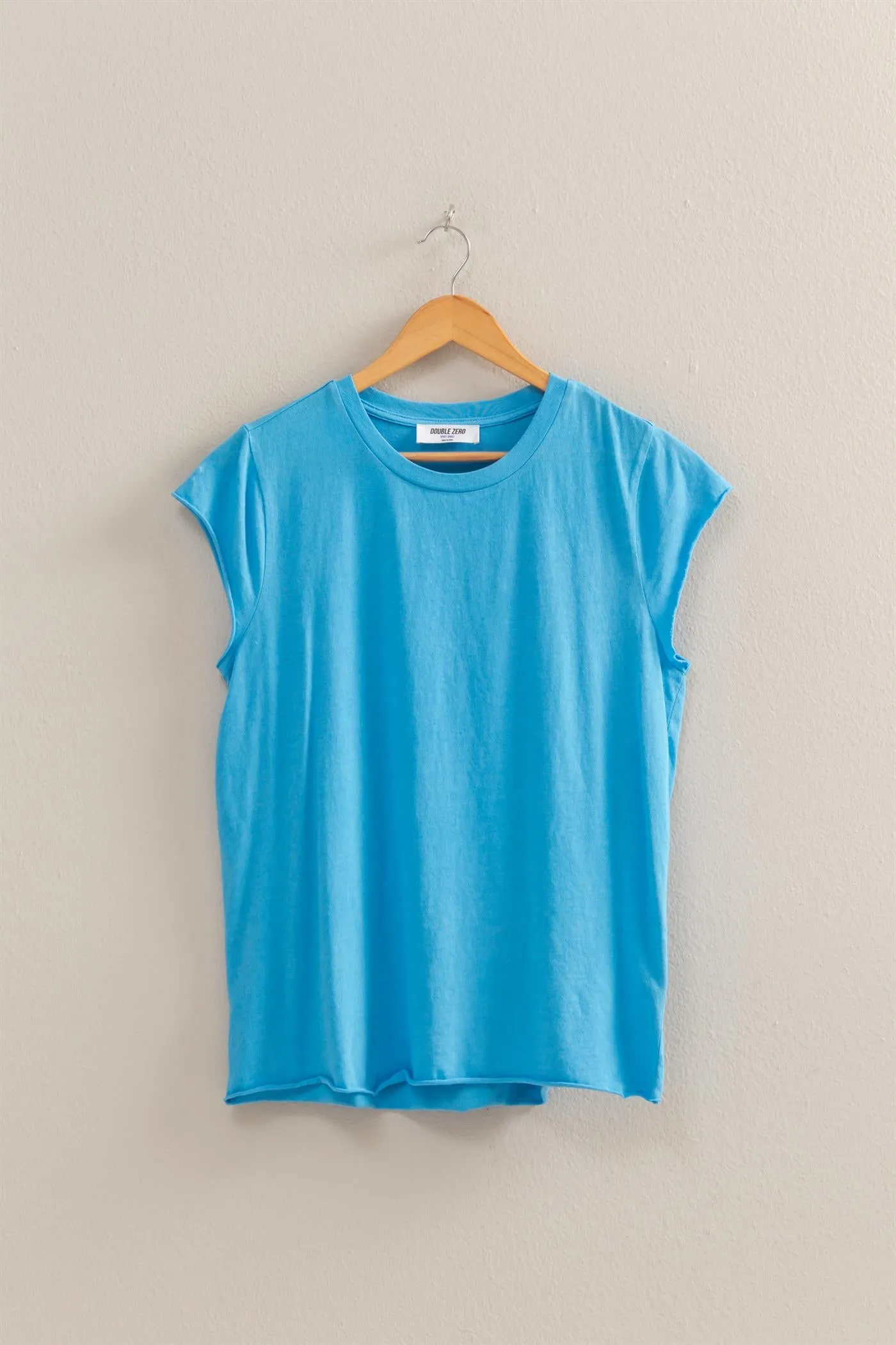 DZ25A924-Soft Cap Sleeve T Shirt