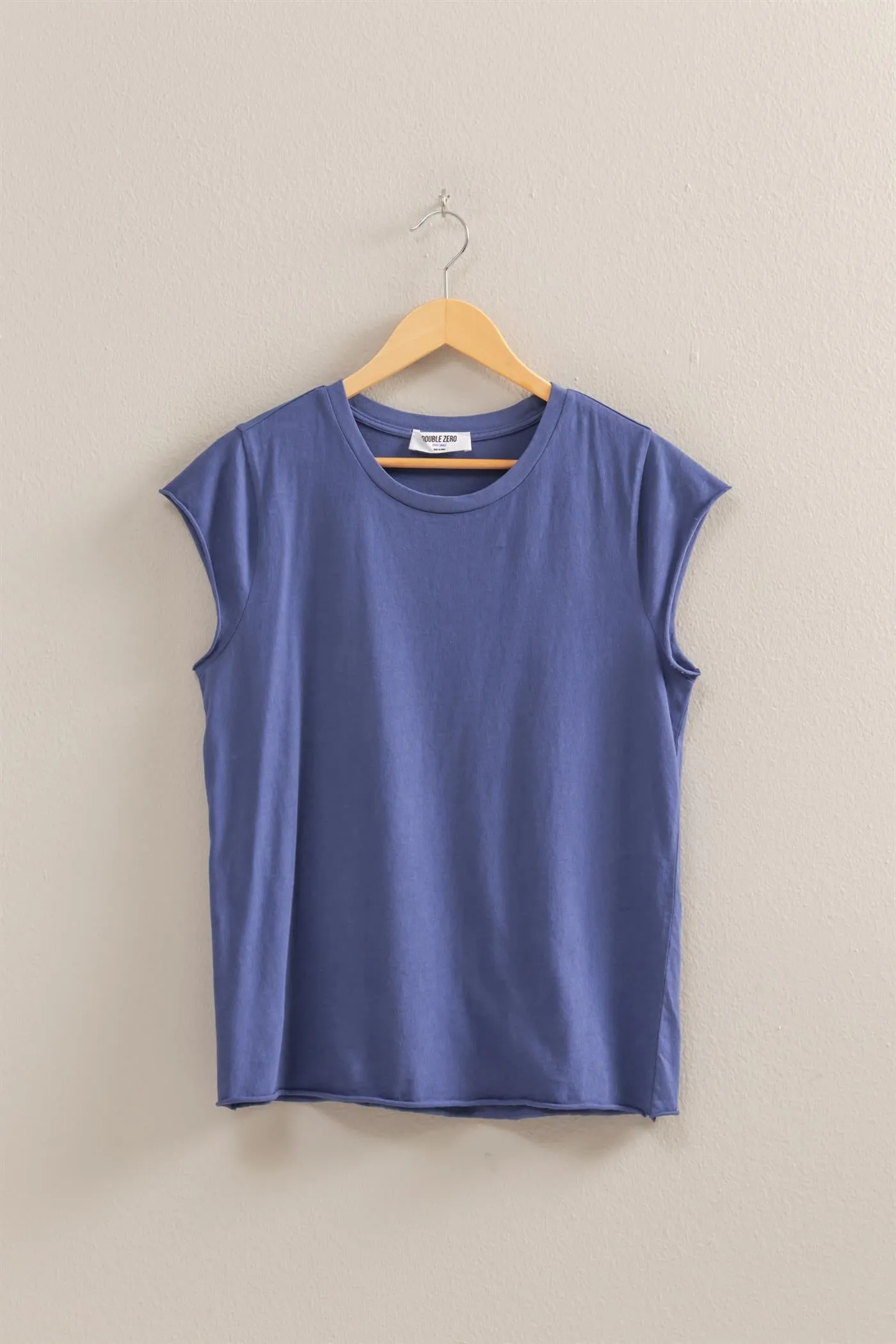 DZ25A924-Soft Cap Sleeve T Shirt