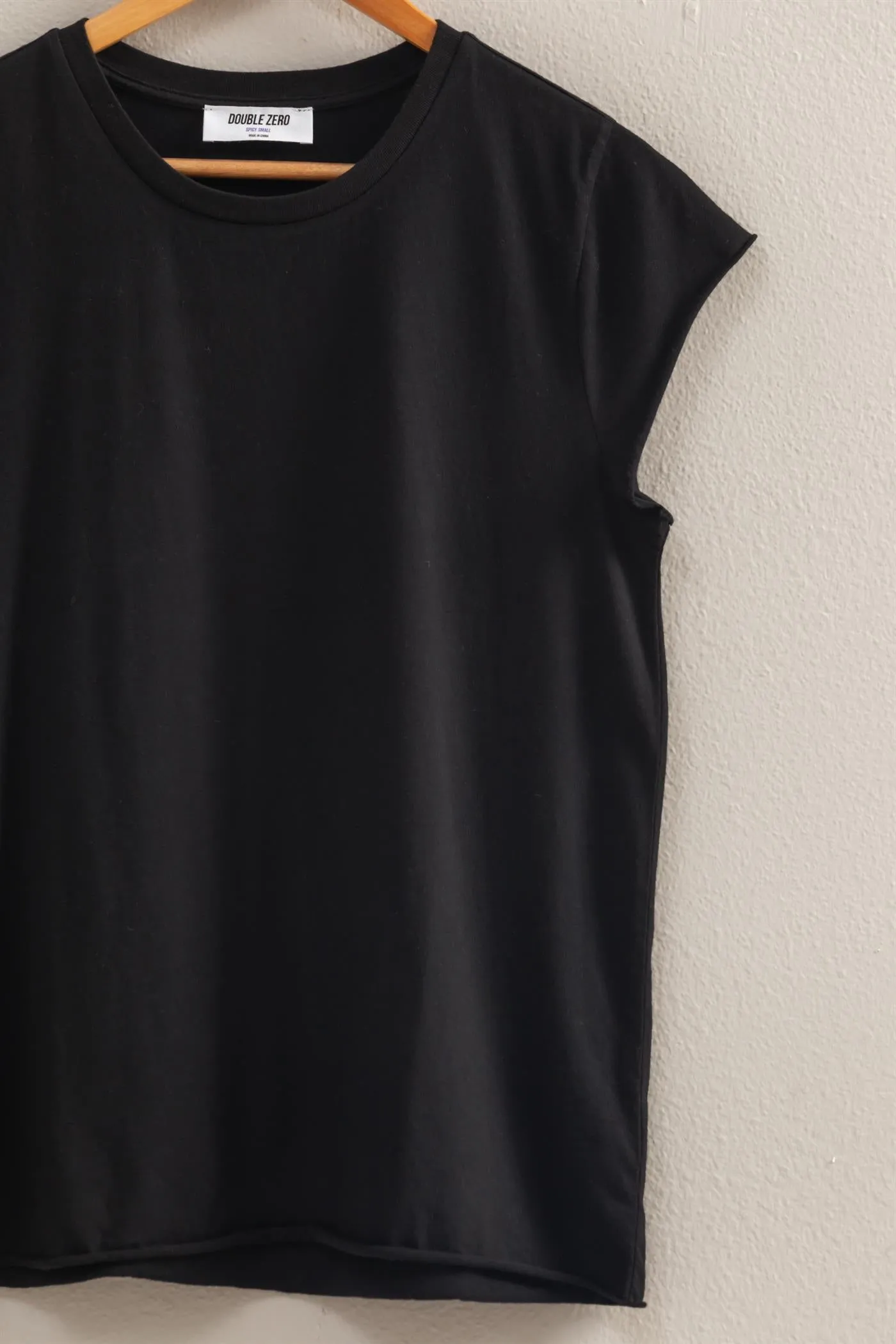 DZ25A924-Soft Cap Sleeve T Shirt