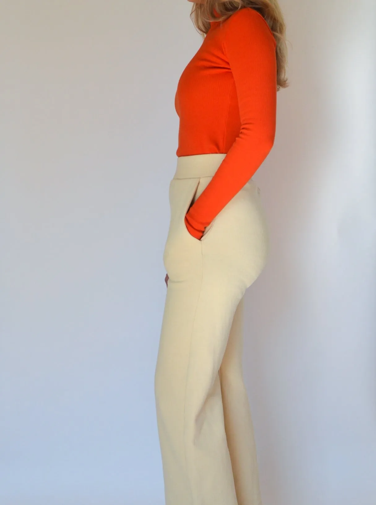 EUGENE cream sweatpant