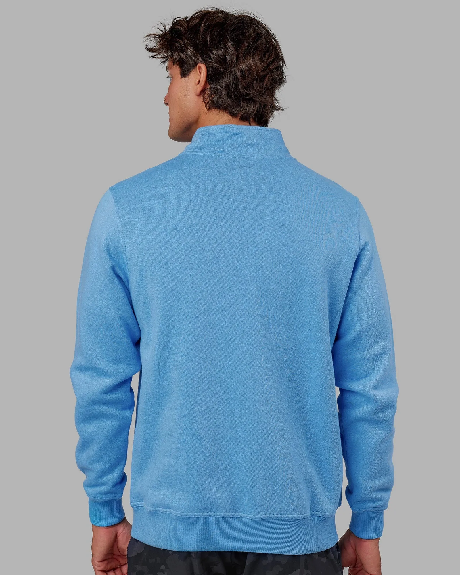 Fundamental 1/4 Zip Sweater - Azure Blue