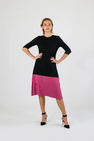 Gen Dress in Pink Foil