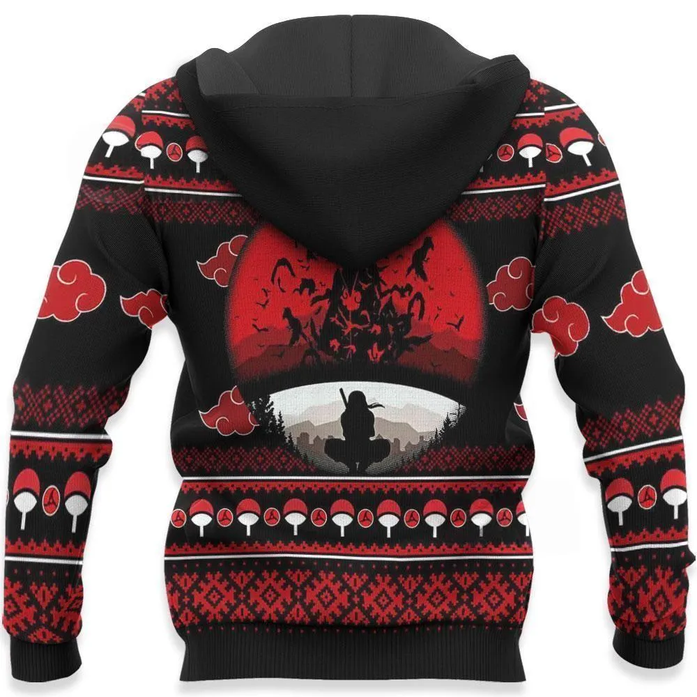 Giftngon - Itachi Ugly Chrismast Sweater Akatsuki Anime Xmas Gift