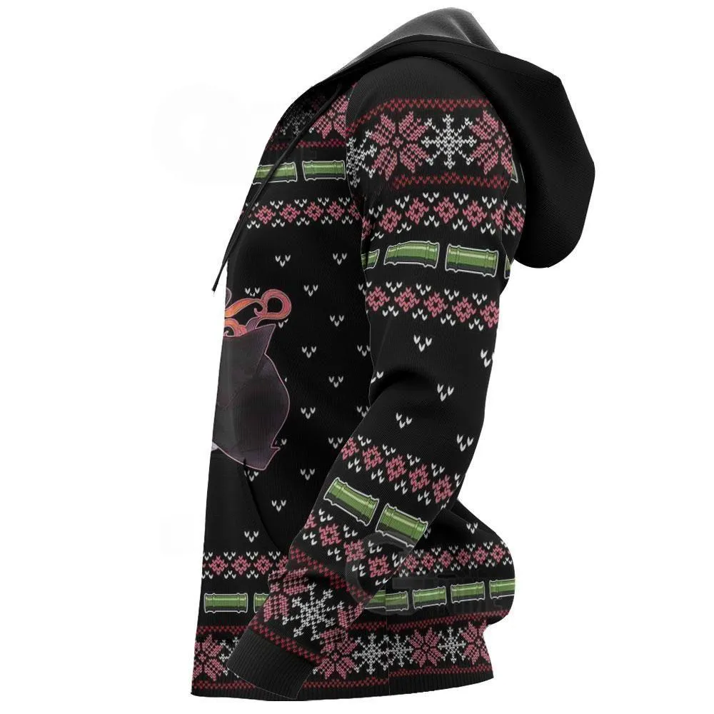 Giftngon - Nezuko Kamado Ugly Sweater Christmas Demon Slayer Anime Gift For Kids