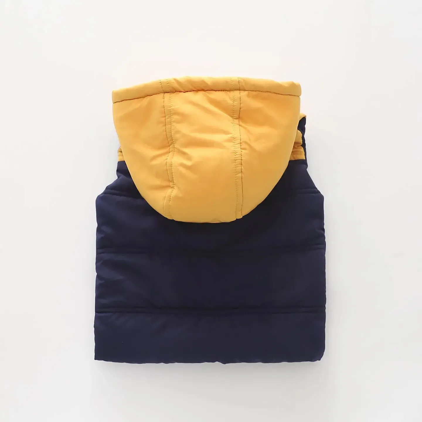 Gold and Blue Puffer, Junior Boys Vest