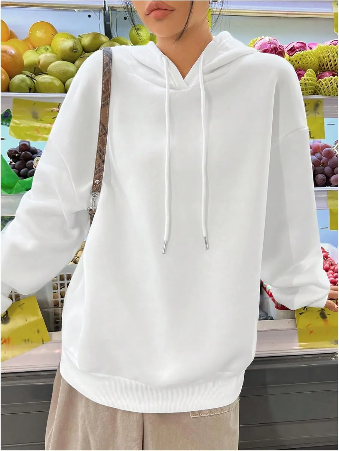 GORGLITTER Women's Bow Hoodies Leopard Print Long Sleeve Hooded Pullover