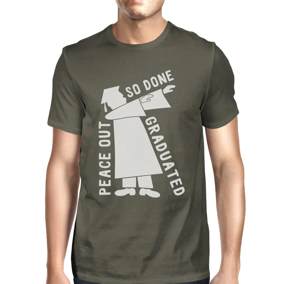 Graduated Dab Dance Mens Dark Grey Shirt