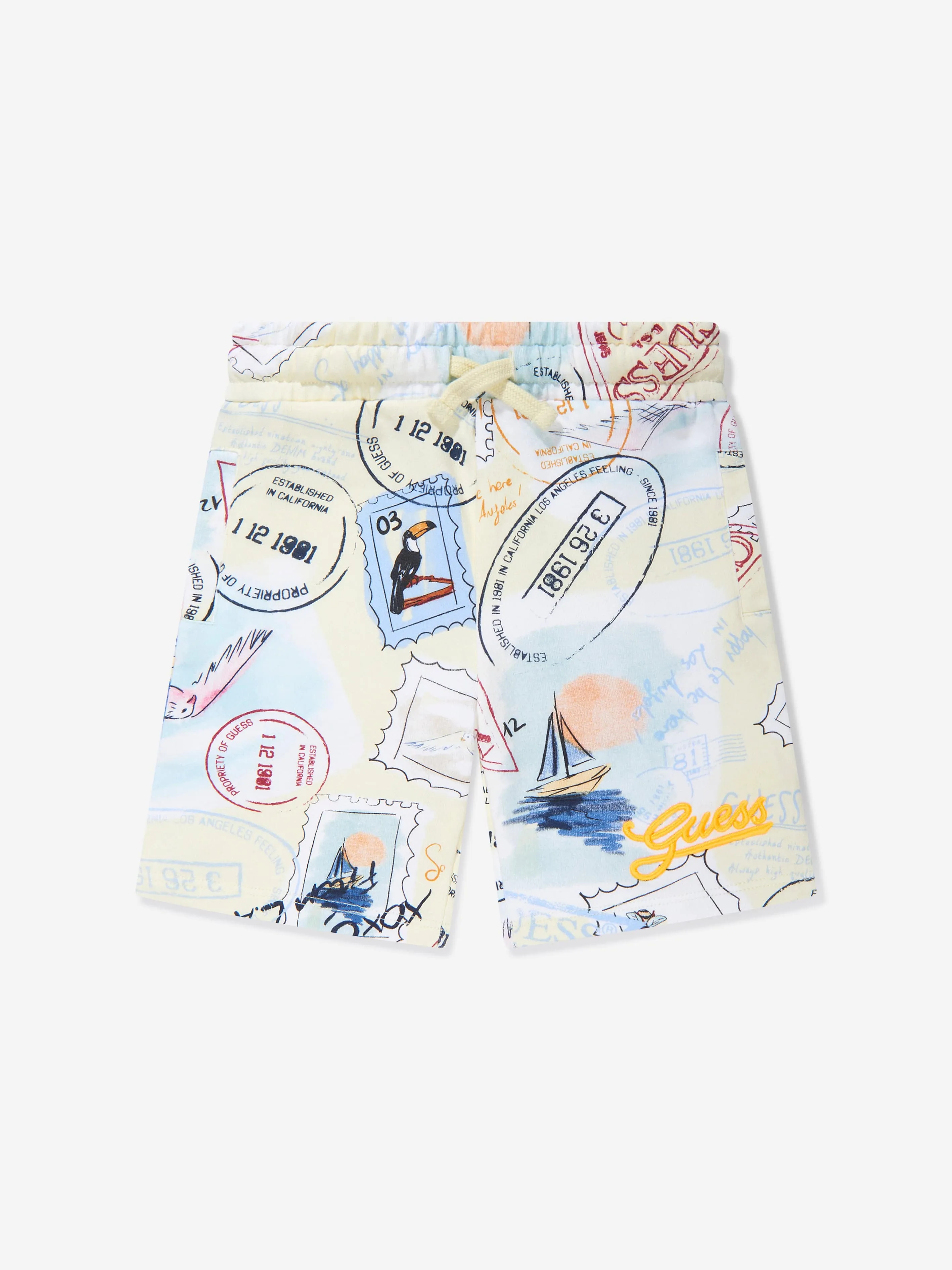 Guess Boys Post Stamp Shorts in Multicolour