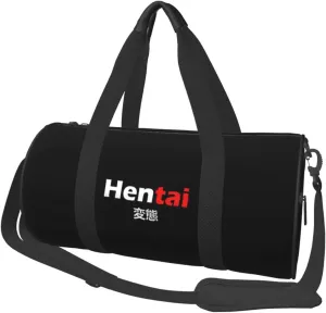 Hentai Convertible Garment Bag with Shoulder Strap, Carry on Garment Duffel Bag for Men Women - Rolling Foldable for Travel Luggage Bags (Black)