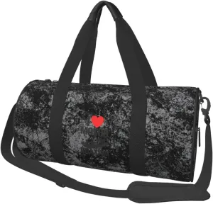I Love Motor Boating Convertible Garment Bag with Shoulder Strap, Carry on Garment Duffel Bag for Men Women - Rolling Foldable for Travel Luggage Bags (Black)