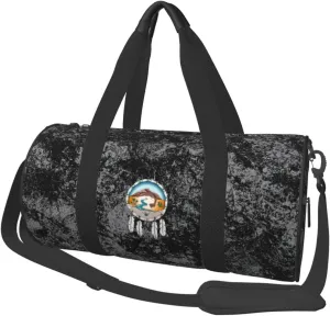 Lipan Apache Tribe of Texas Convertible Garment Bag with Shoulder Strap, Carry on Garment Duffel Bag for Men Women - Rolling Foldable for Travel Luggage Bags (Black)