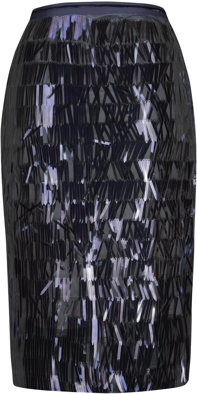 Long Skirts for Women Sequin A Line Swing Midi Skirt Sparkle Stretchy Bodycon Maxi Skirt Night Out Dance Party Skirt