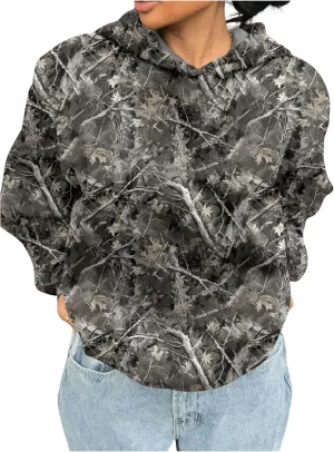 MakeMeChic Women's Camo Hoodies Oversized Graphic Sweatshirt Long Sleeve Fall Pullover