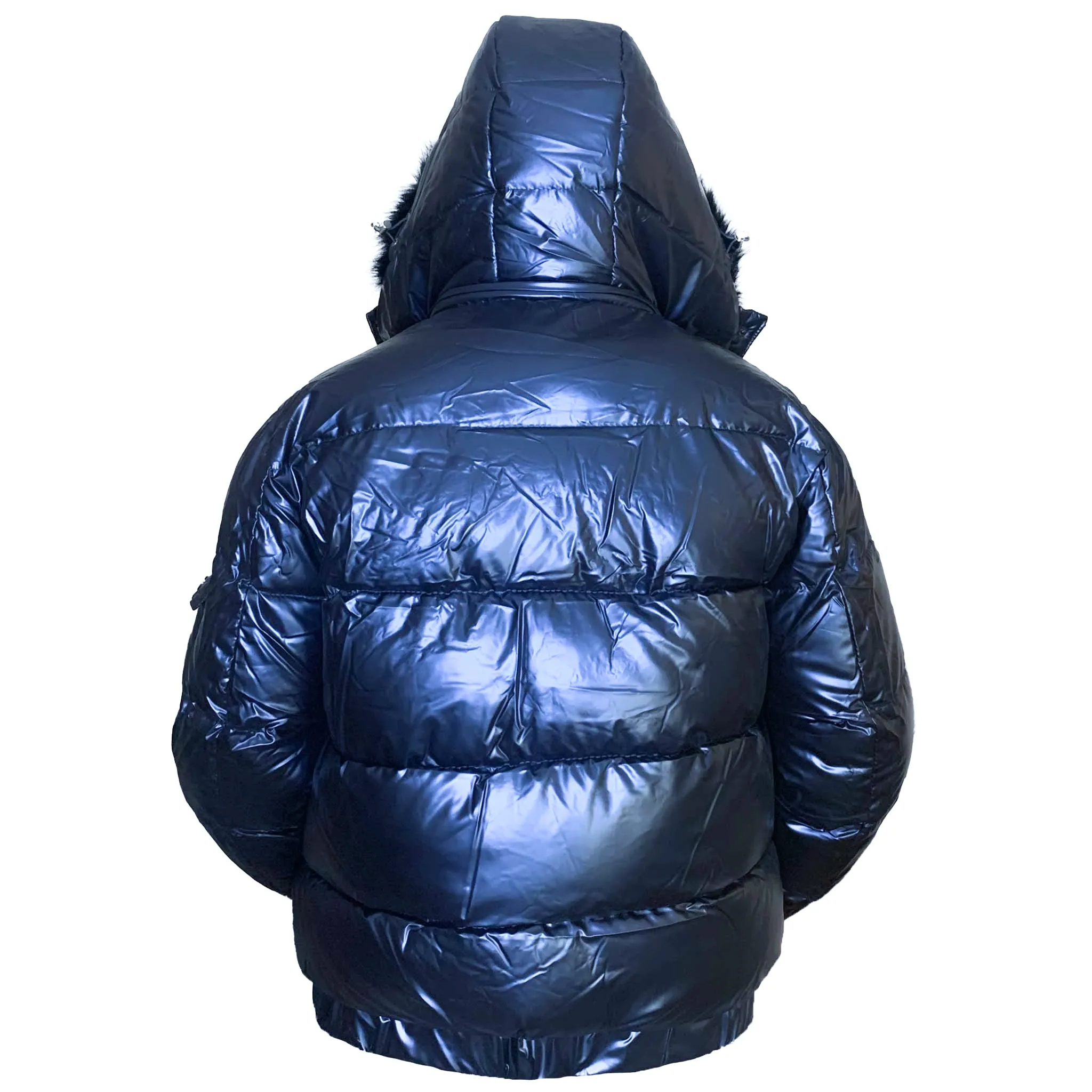 Matte Gloss Hooded Puffer