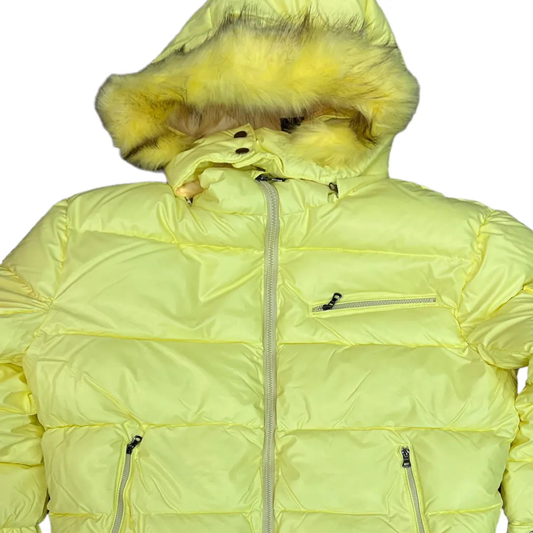 Matte Gloss Hooded Puffer