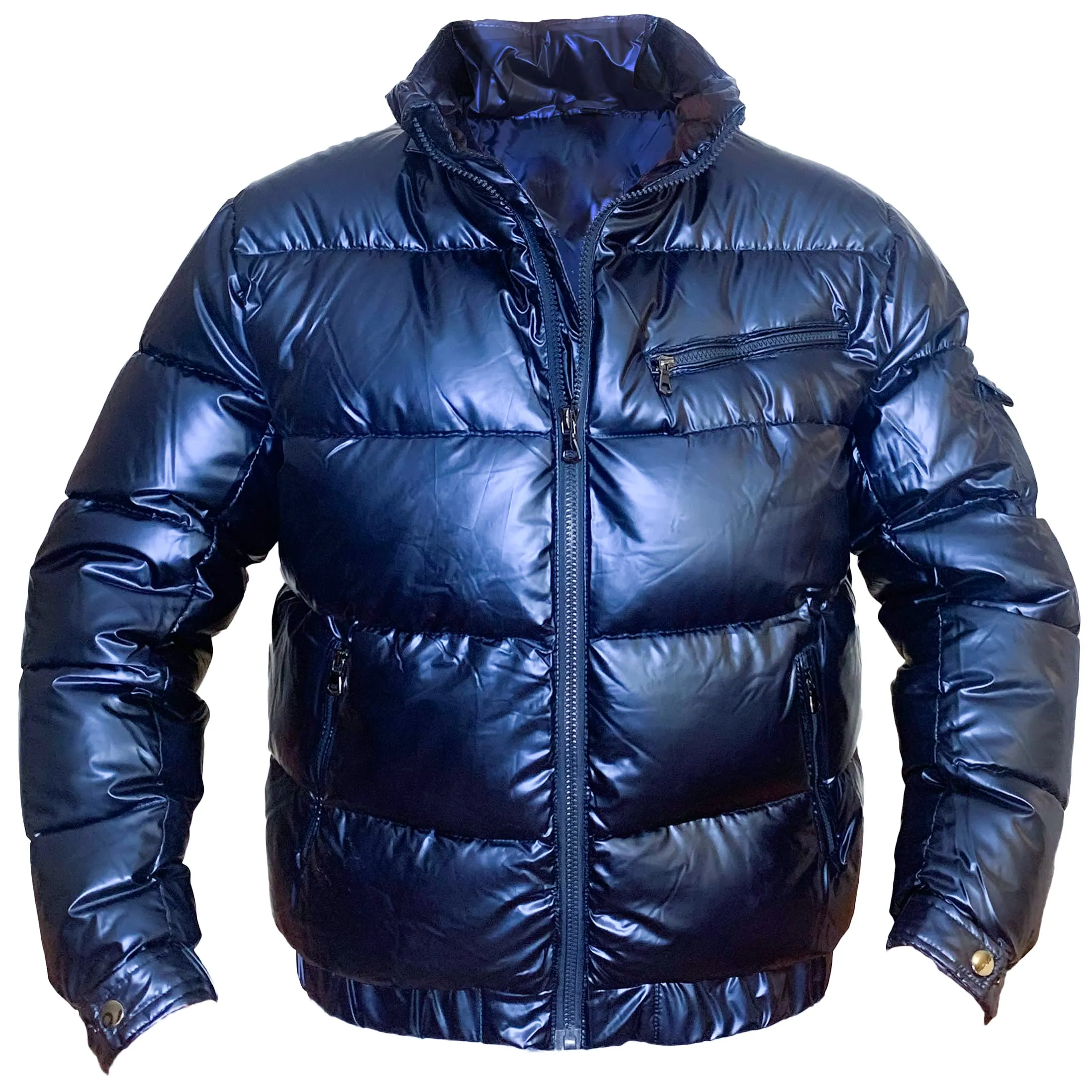 Matte Gloss Hooded Puffer