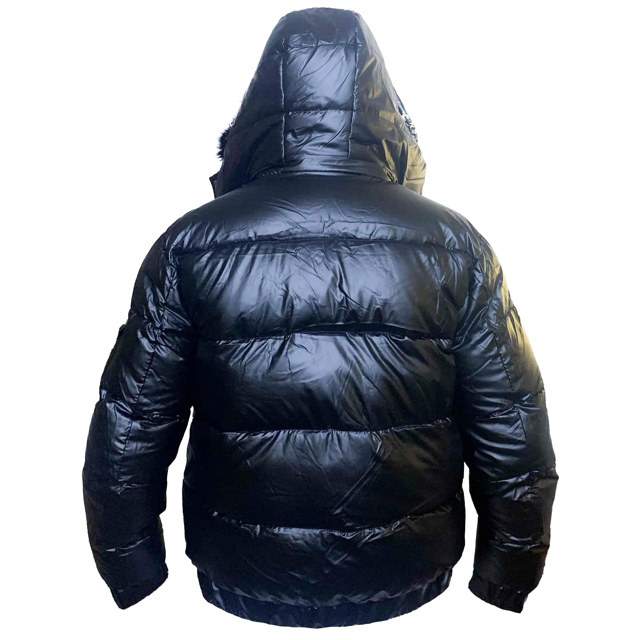 Matte Gloss Hooded Puffer