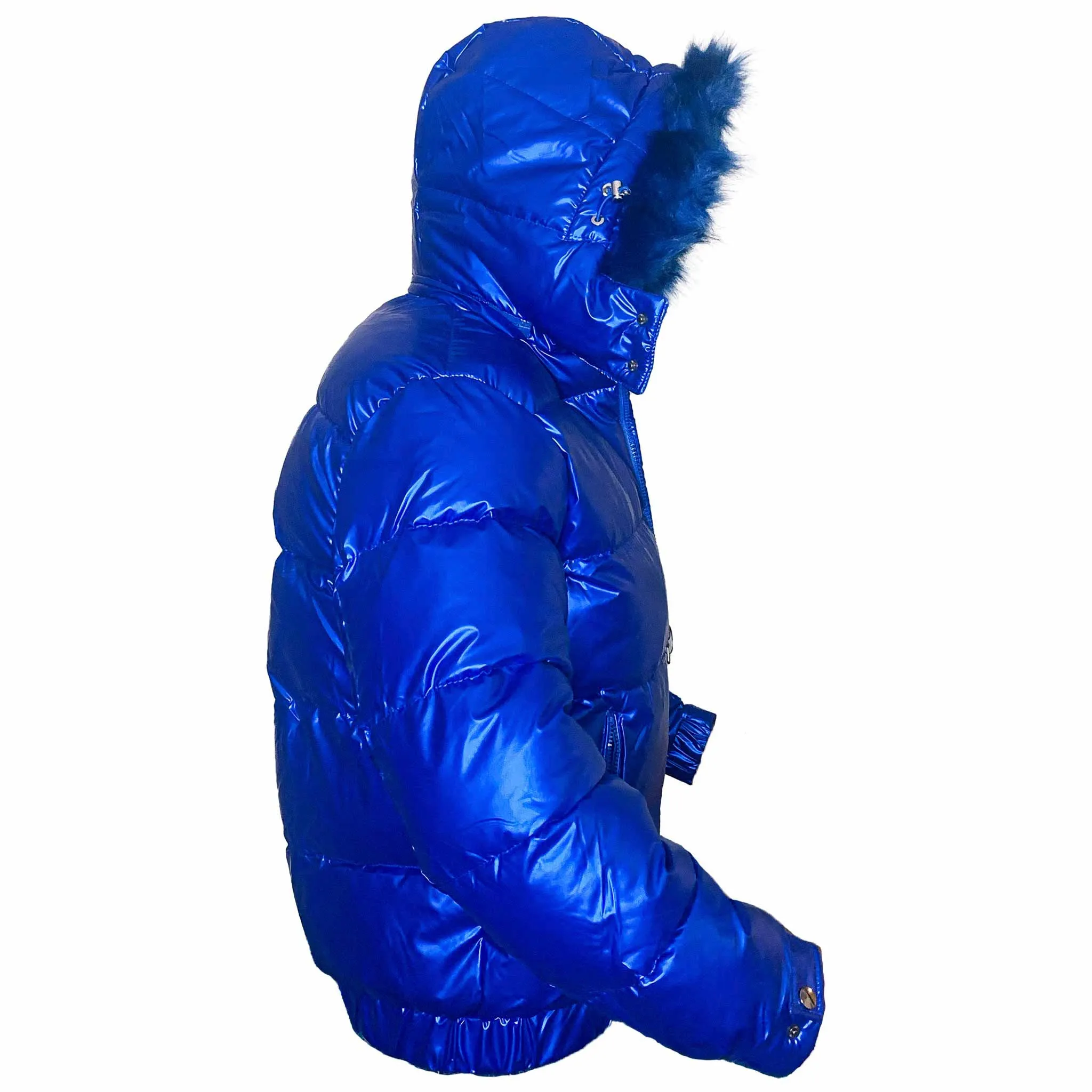 Matte Gloss Hooded Puffer
