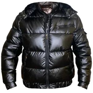 Matte Gloss Hooded Puffer