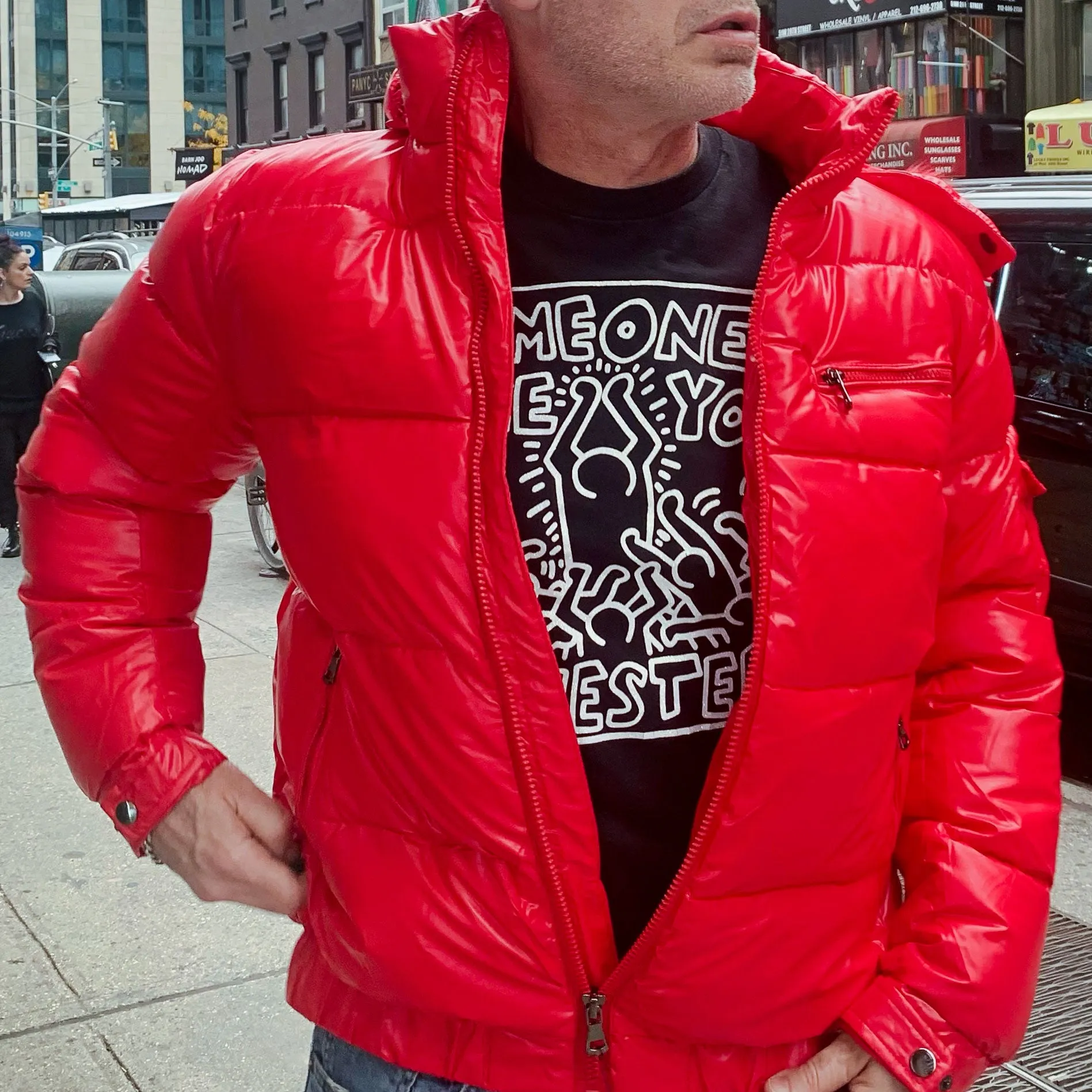 Matte Gloss Hooded Puffer