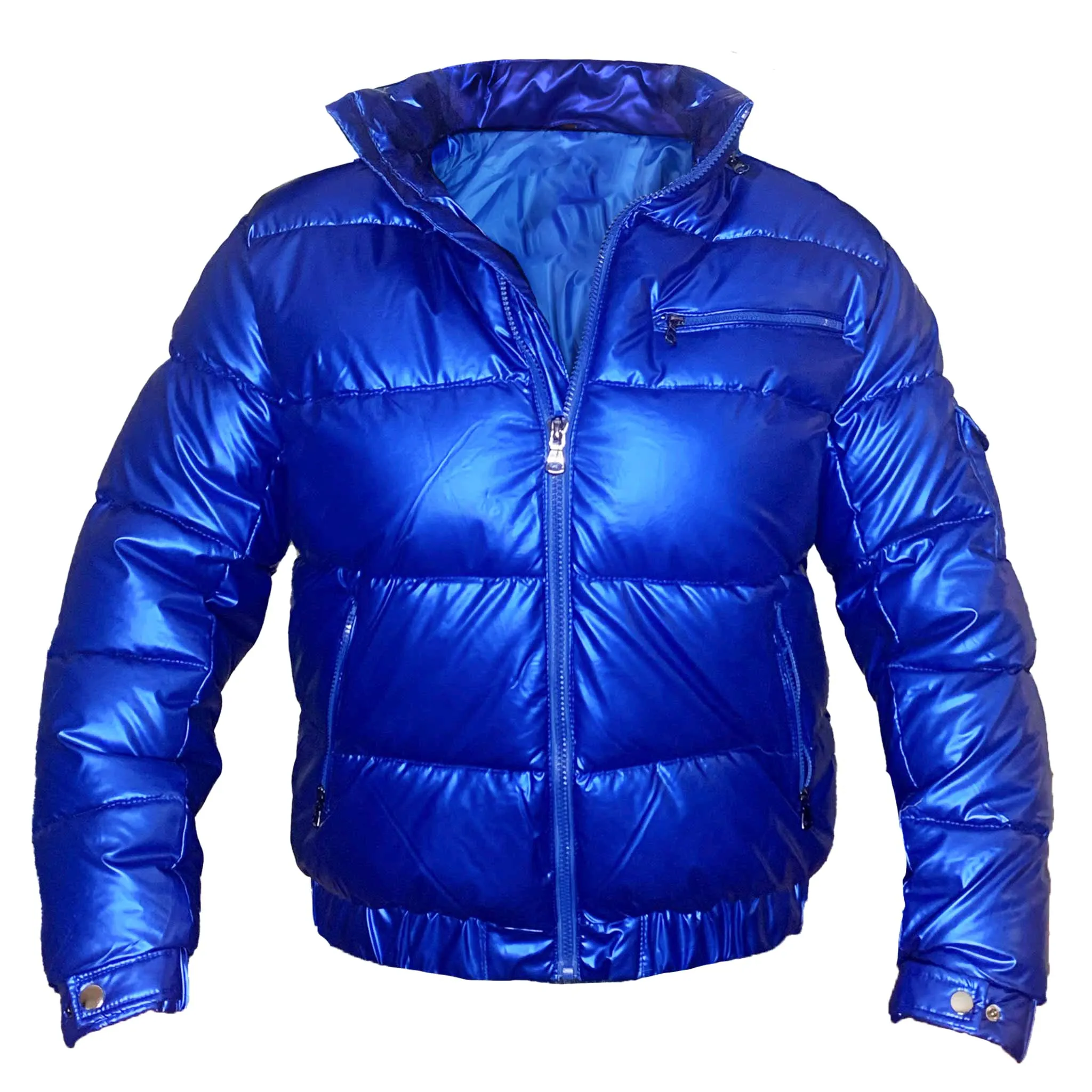 Matte Gloss Hooded Puffer