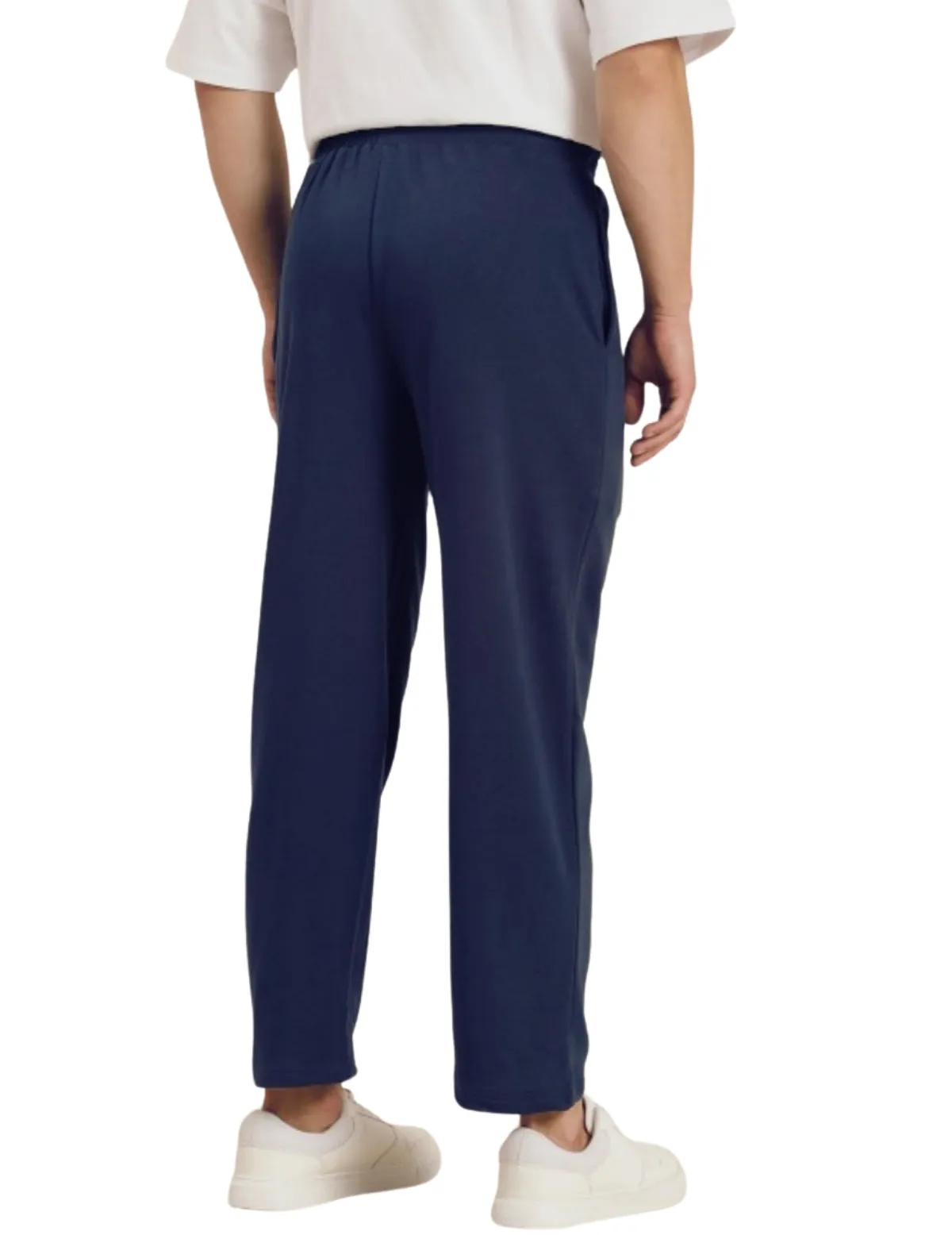 Men's Loose Fit Cotton Trousers - Blue