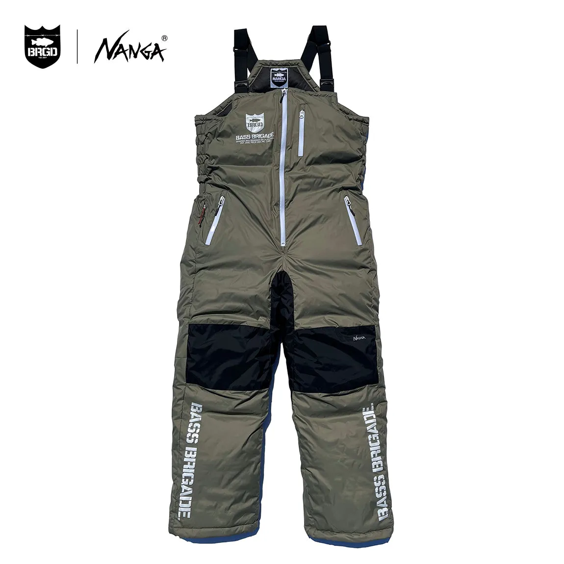 NANGA × BASS BRIGADE AURORADOWN BIB- OD GREEN-M