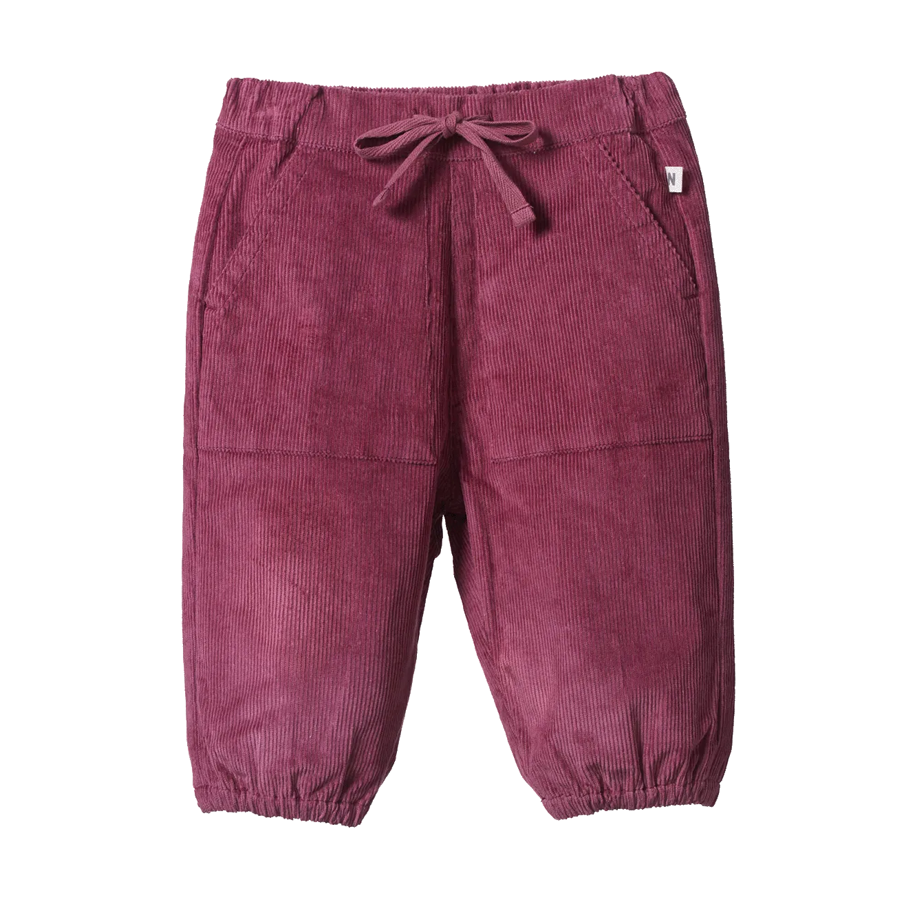 NATURE BABY - FRANKIE CORD PANTS: RHUBARB