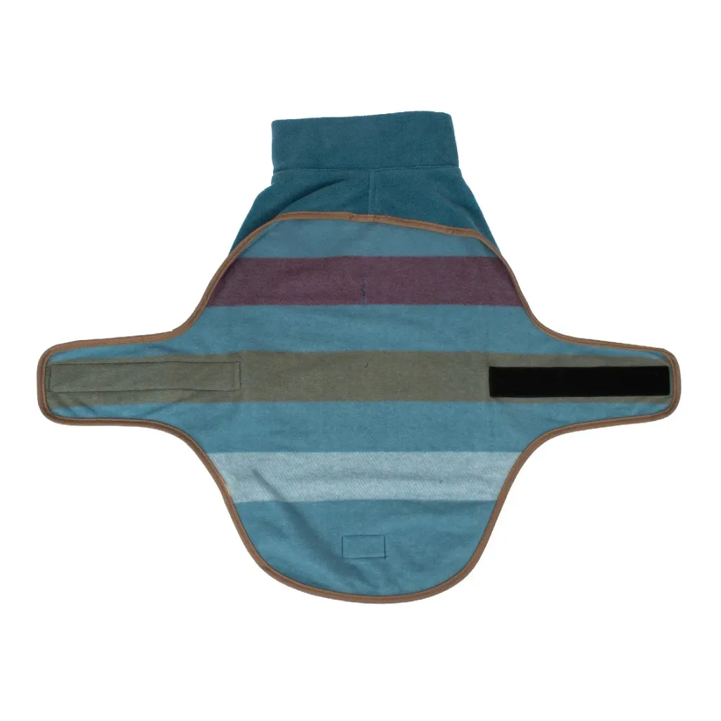 Pendleton Cabin Stripe Shale Fitted Fleece Vest for Dogs