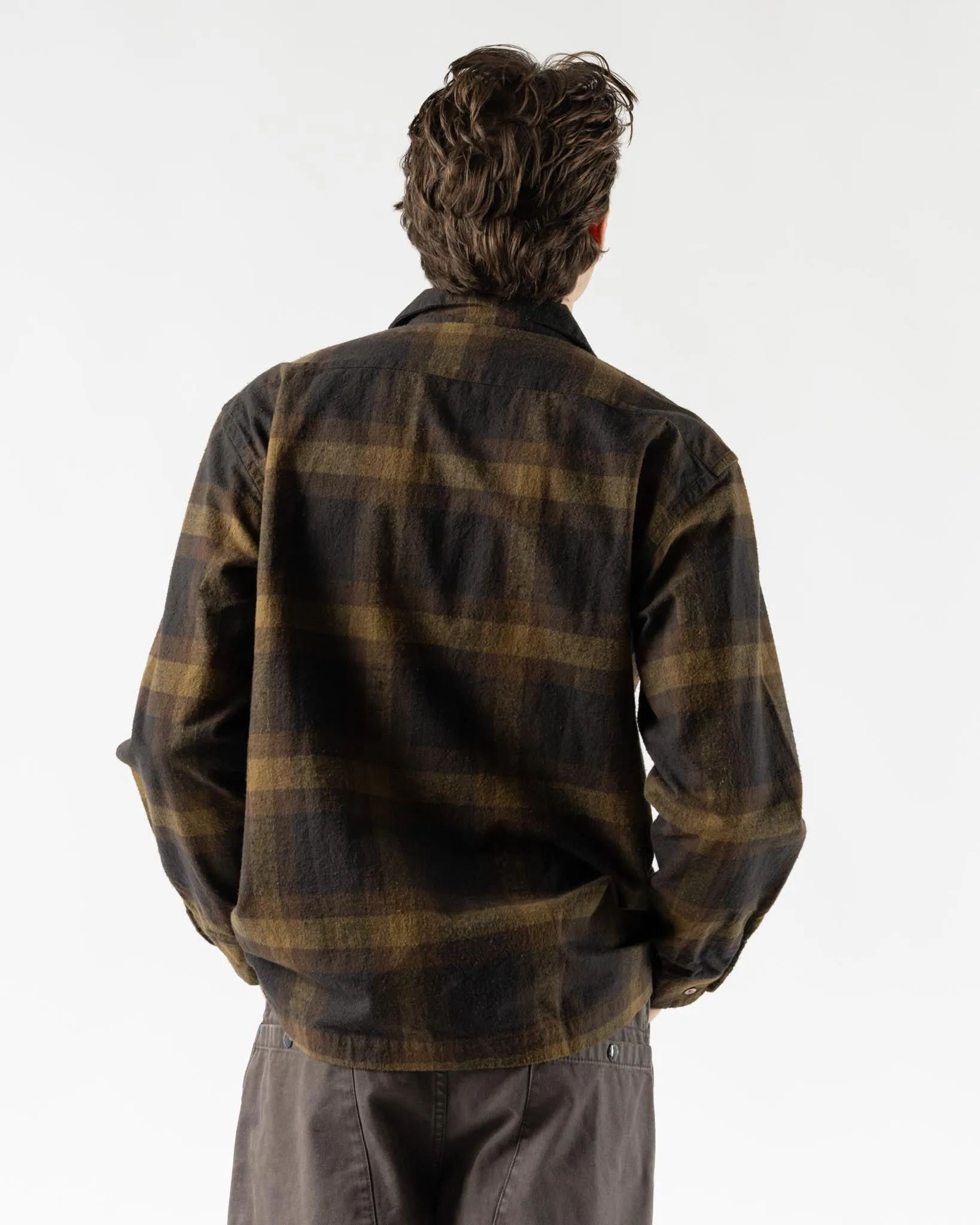 Pilgrim Surf   Supply Vincent Longsleeve Shirt in Mustard