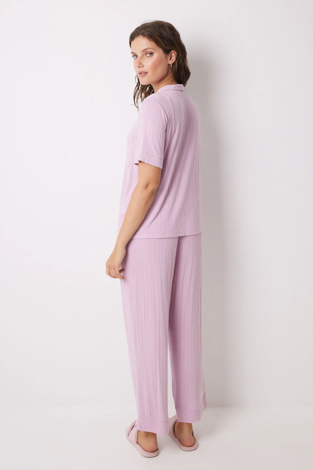 Pink Capri soft touch shirt Pyjamas