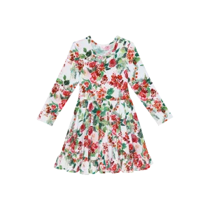 Posh Peanut Long Sleeve Ruffled Twirl Dress - Beatrix