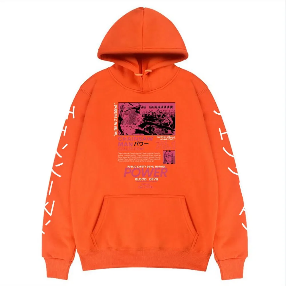 Power Kanji Hoodie Chainsaw Man (Colors Available)