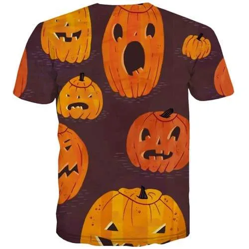 Pumpkin Halloween T shirts Men Cosplay Tshirts Casual Harajuku Shirt Print Party Tshirts Cool Gothic T shirts Funny Short Sleeve