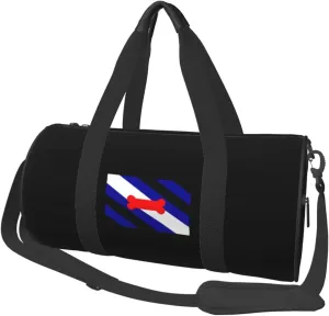 Puppy Play Pride Flag Convertible Garment Bag with Shoulder Strap, Carry on Garment Duffel Bag for Men Women - Rolling Foldable for Travel Luggage Bags (Black)