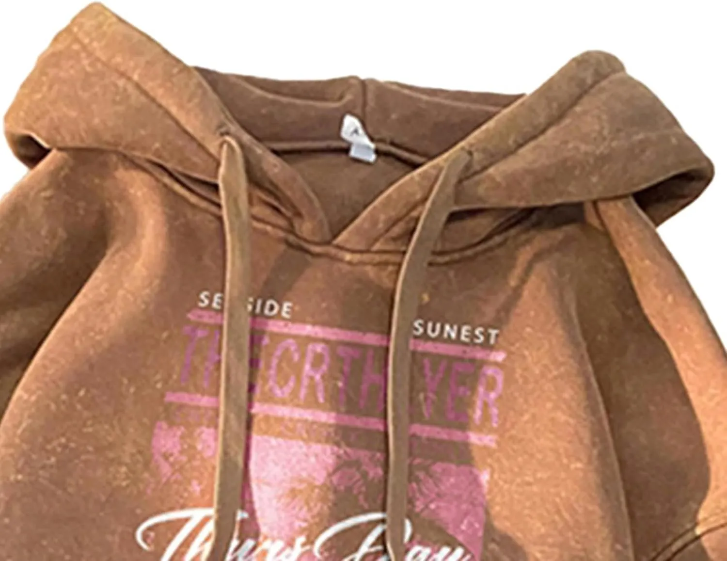 Retro Washed Hoodies Mens Distressed Hoodie Sweatshirt Graphic Heavyweight Pullover Sweatshirt