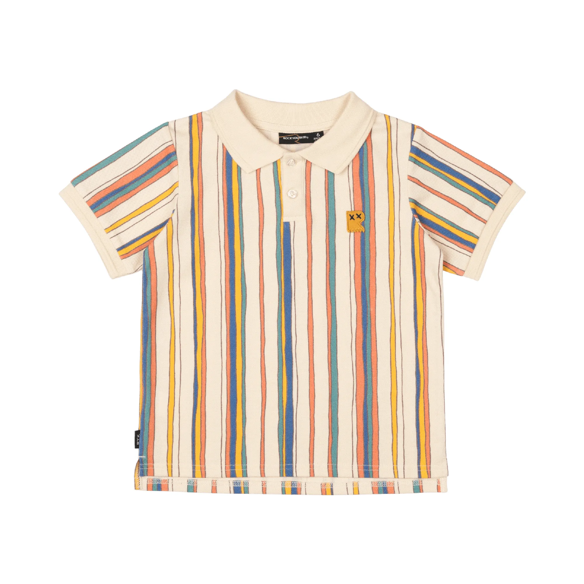 ROCK YOUR BABY - STRIPE POLO T SHIRT