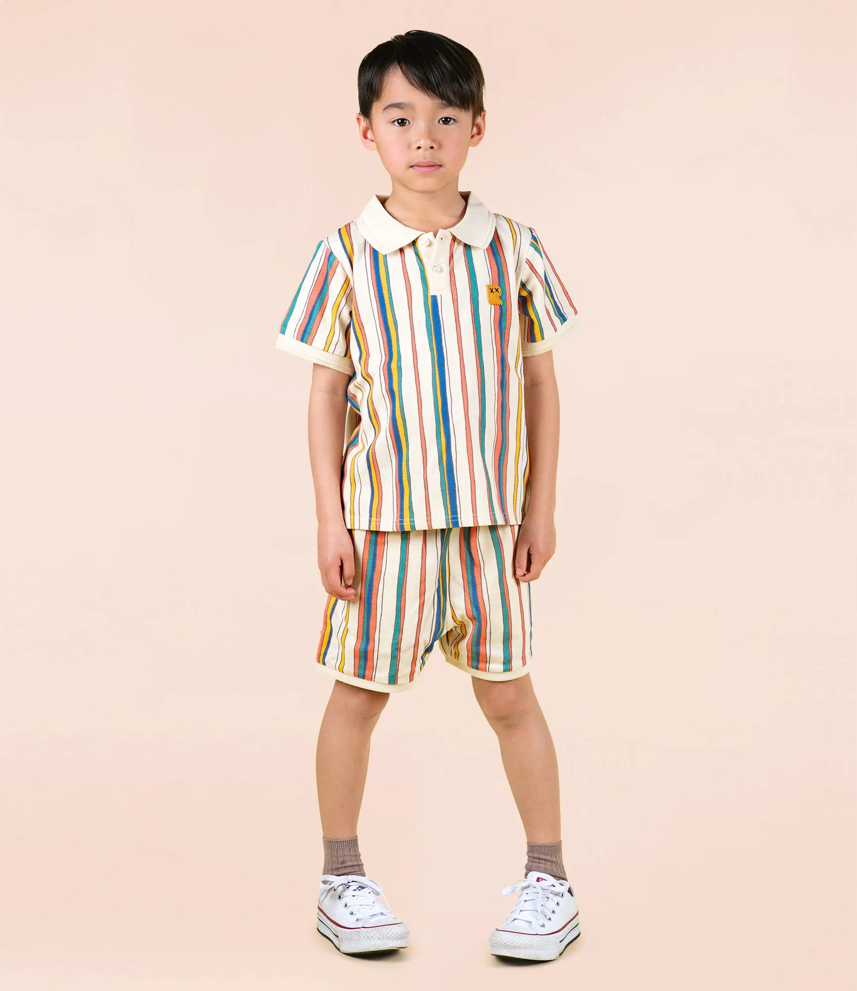 ROCK YOUR BABY - STRIPE POLO T SHIRT