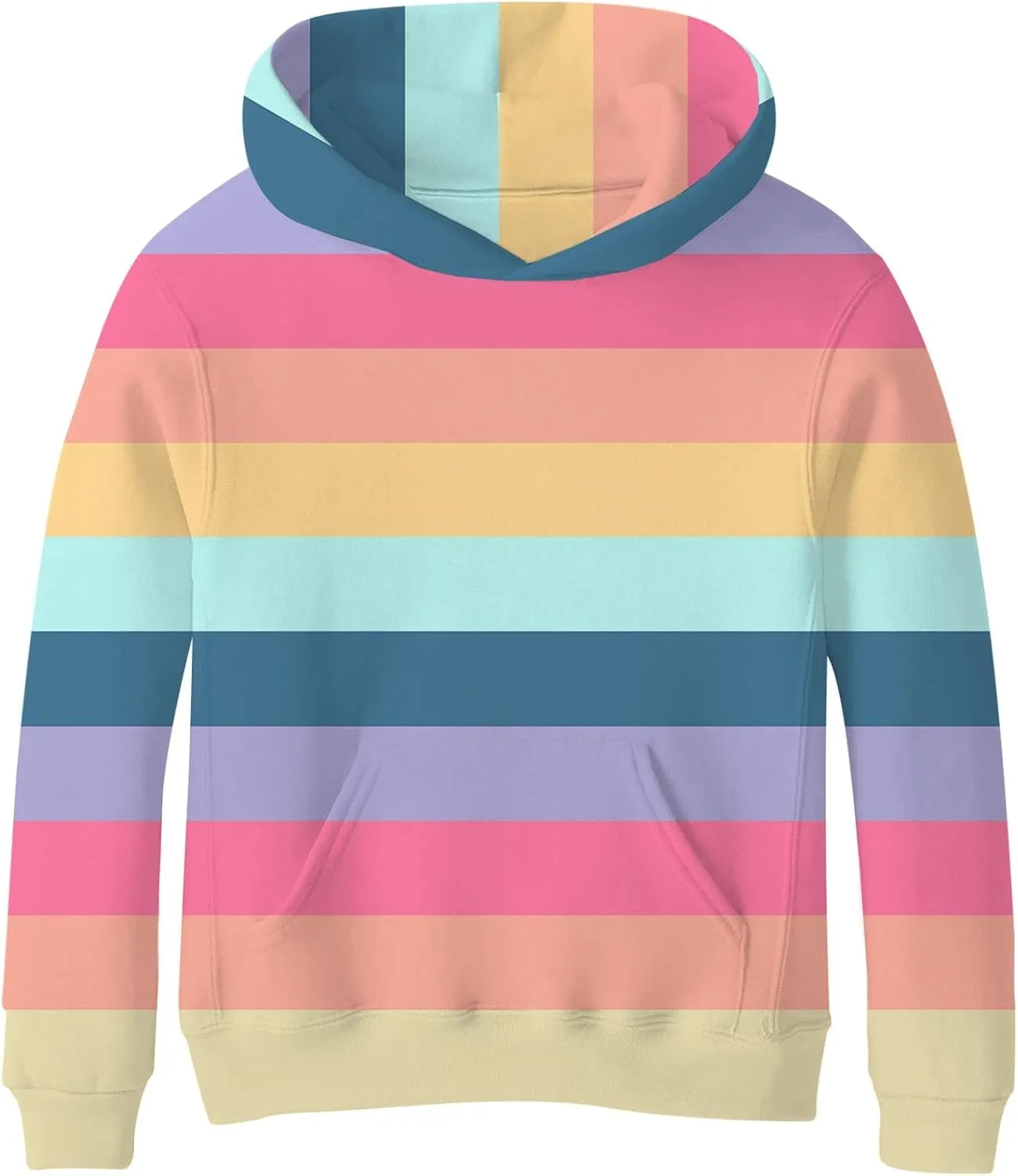 SAYM Big Girls Galaxy Fleece Pockets Sweatshirts Jacket Pullover Hoodies