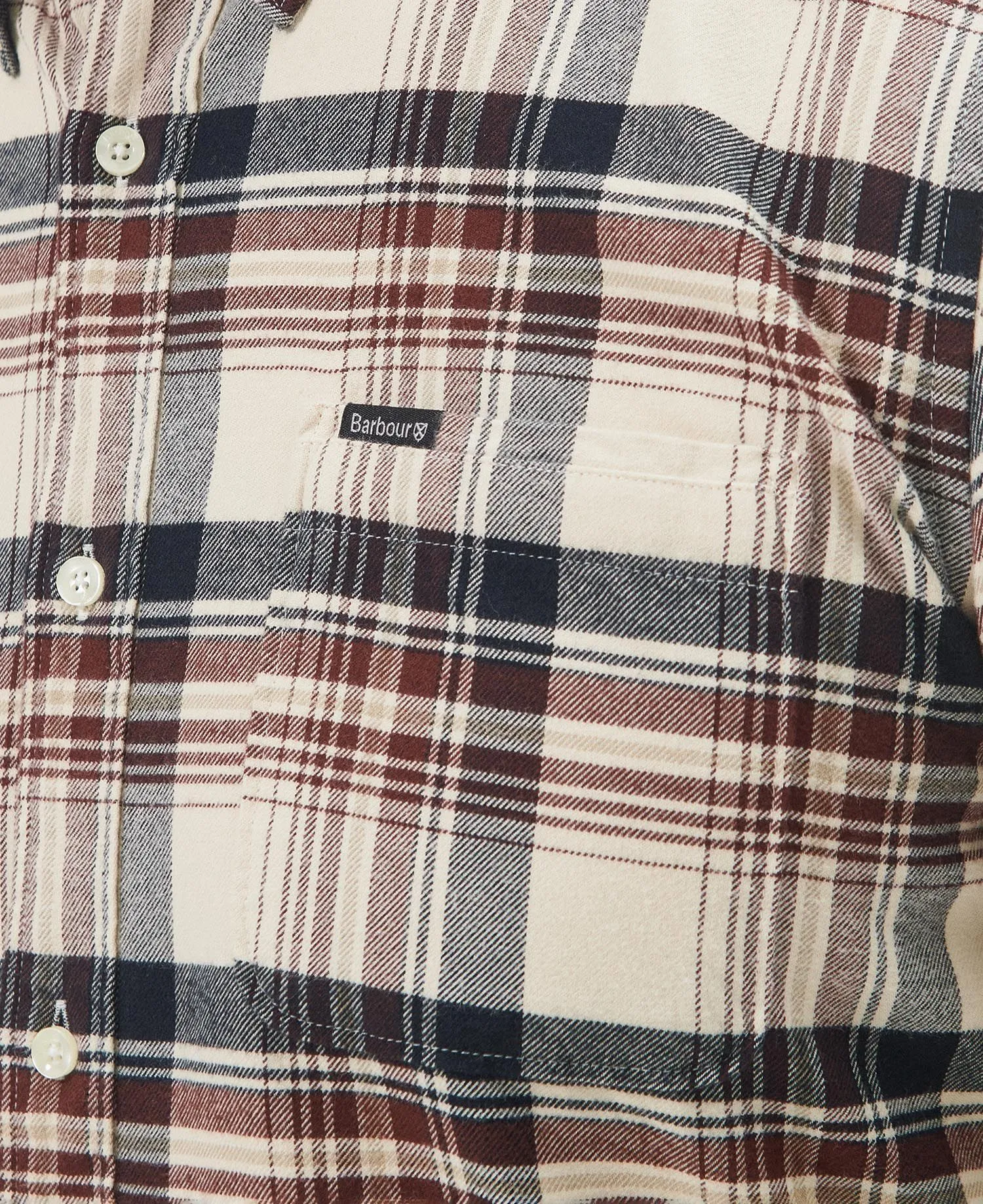Shieldton Tailored Shirt in Ecru by Barbour
